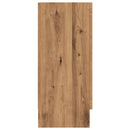 vidaXL kézműves tölgy színű szerelt fa tálalószekrény 120x30,5x70 cm