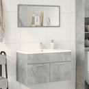 vidaXL betonszürke szerelt fa fürdőszobai mosdószekrény 90x38,5x46 cm