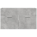 vidaXL betonszürke szerelt fa fürdőszobai mosdószekrény 90x38,5x46 cm