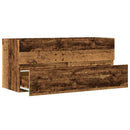 vidaXL antik fa színű szerelt fa mosdószekrény 100 x 38,5 x 45 cm