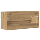 vidaXL kézműves tölgy színű szerelt fa mosdószekrény 100 x 38,5 x 45cm