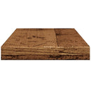 vidaXL 4 db antik fa színű szerelt fa fali polc 40 x 10 x 1,5 cm