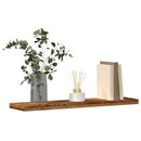 vidaXL 4 db antik fa színű szerelt fa fali polc 40 x 10 x 1,5 cm