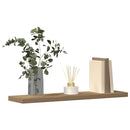 vidaXL 4 db kézműves tölgy színű szerelt fa fali polc 40 x 10 x 1,5 cm