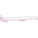 vidaXL 4 db antik fa színű szerelt fa fali polc 40 x 20 x 1,5 cm