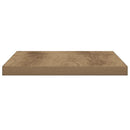vidaXL 4 db kézműves tölgy színű szerelt fa fali polc 40 x 20 x 1,5 cm