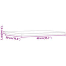 vidaXL 4 db antik fa színű szerelt fa könyvespolc 40 x 30 x 1,5 cm