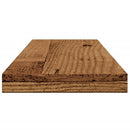 vidaXL 4 db antik fa színű szerelt fa könyvespolc 60 x 10 x 1,5 cm