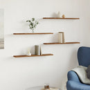 vidaXL 4 db antik fa színű szerelt fa fali polc 60 x 20 x 1,5 cm