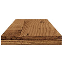 vidaXL 4 db antik fa színű szerelt fa fali polc 60 x 20 x 1,5 cm
