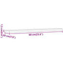 vidaXL 4 db kézműves tölgy színű szerelt fa fali polc 60 x 20 x 1,5 cm