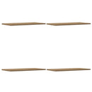 vidaXL 4 db kézműves tölgy színű szerelt fa fali polc 60 x 30 x 1,5 cm