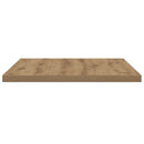 vidaXL 4 db kézműves tölgy színű szerelt fa fali polc 60 x 30 x 1,5 cm