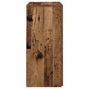 vidaXL antik fa színű szerelt fa tálalószekrény LED-ekkel 80x35x75 cm