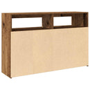 vidaXL antik fa szerelt fa tálalószekrény LED-ekkel 115,5x30x75 cm