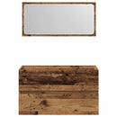 vidaXL Fürdőszoba szekrény tükörrel Régi fából készült fűrészáru