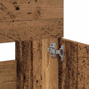 vidaXL Fürdőszoba szekrény tükörrel Régi fából készült fűrészáru