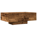 vidaXL antik fa színű szerelt fa dohányzóasztal 85 x 55 x 31 cm