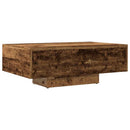 vidaXL antik fa színű szerelt fa dohányzóasztal 85 x 55 x 31 cm