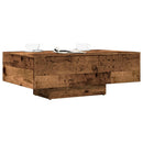 vidaXL antik fa színű szerelt fa dohányzóasztal 85 x 55 x 31 cm