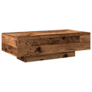 vidaXL antik fa színű szerelt fa dohányzóasztal 100x49,5x31 cm