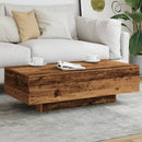 vidaXL antik fa színű szerelt fa dohányzóasztal 100x49,5x31 cm