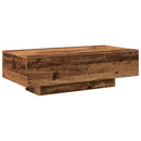 vidaXL antik fa színű szerelt fa dohányzóasztal 100x49,5x31 cm