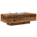 vidaXL antik fa színű szerelt fa dohányzóasztal 100x49,5x31 cm