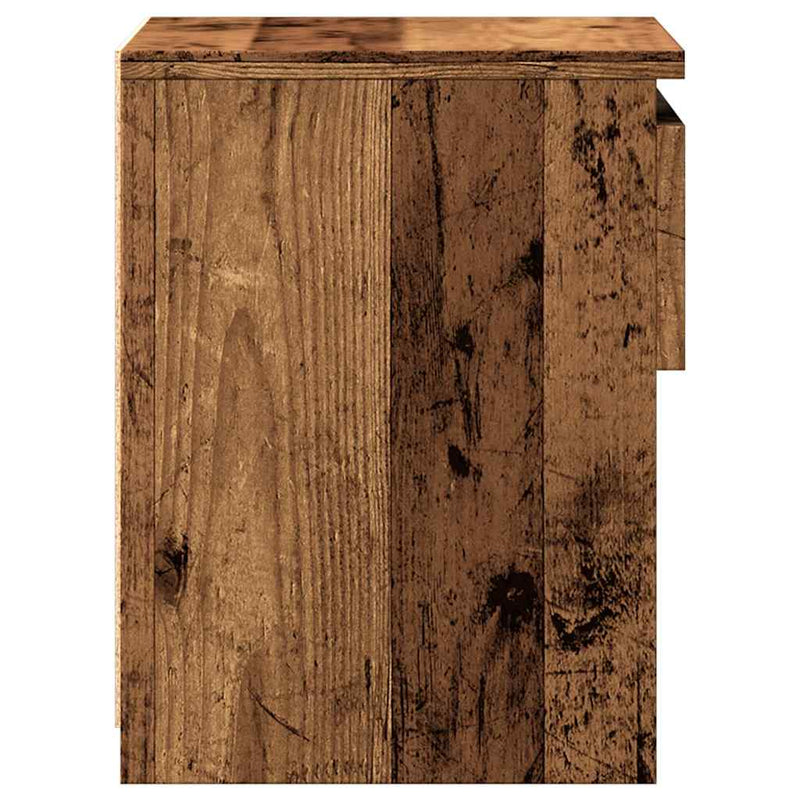 vidaXL 2 db antik fa forgácslap éjjeliszekrény 40 x 30 x 39 cm