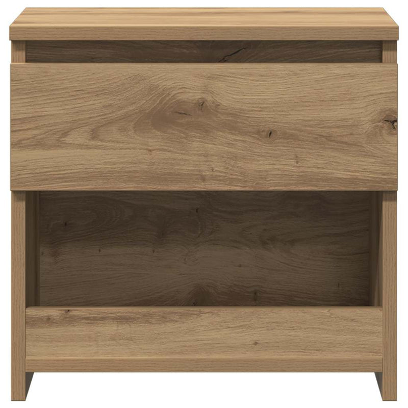 vidaXL éjjeliszekrények 2 db Artisan tölgy 40x30x39 cm műfa
