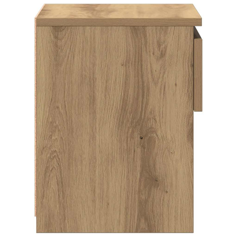 vidaXL éjjeliszekrények 2 db Artisan tölgy 40x30x39 cm műfa