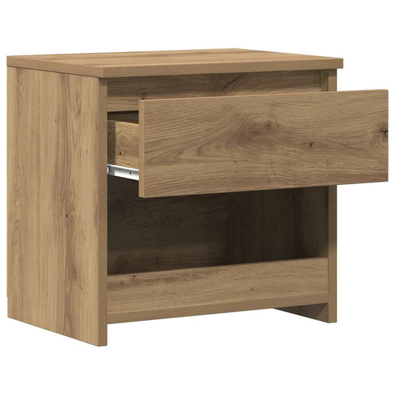 vidaXL éjjeliszekrények 2 db Artisan tölgy 40x30x39 cm műfa