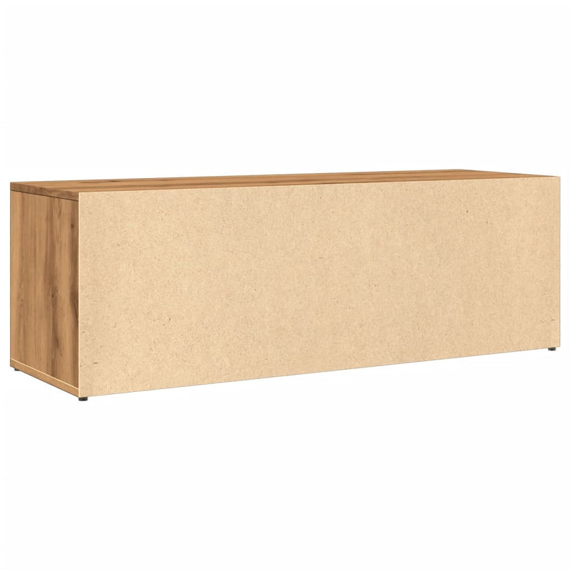vidaXL kézműves tölgy színű szerelt fa cipőtároló pad 105 x 35 x 35 cm