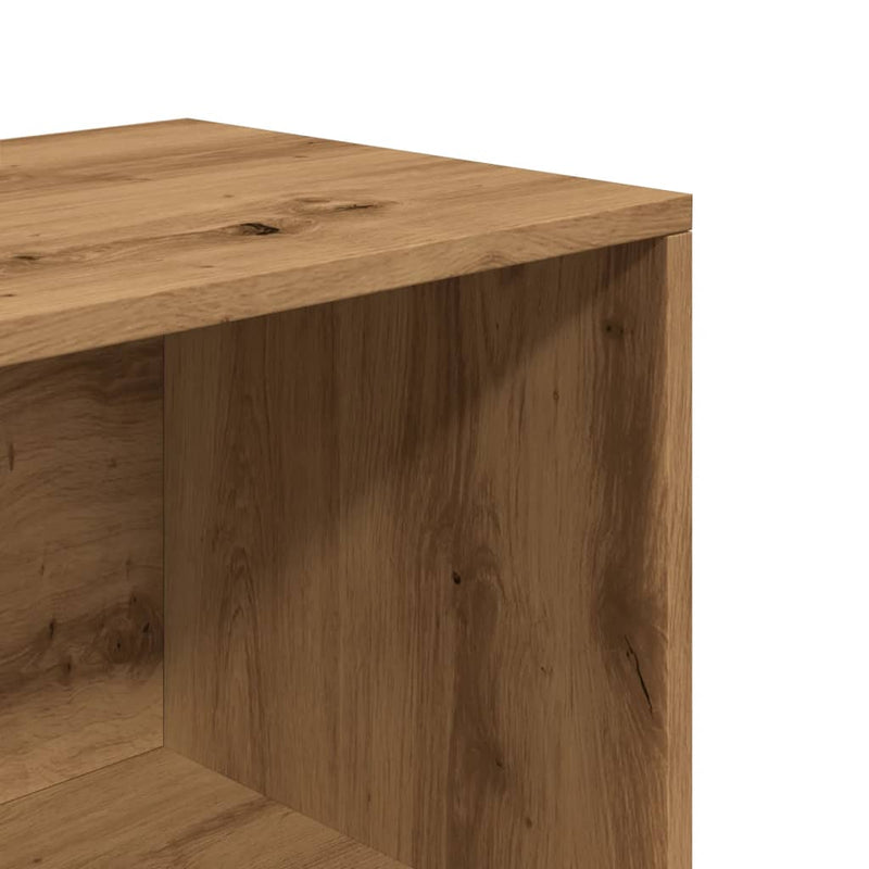 vidaXL kézműves tölgy színű szerelt fa cipőtároló pad 105 x 35 x 35 cm