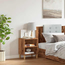 vidaXL éjjeliszekrény Régi fa 40x30x50 cm Gépelt fa