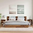 vidaXL éjjeliszekrények 2 db Régi fa 40x30x50 cm Gépesített fa