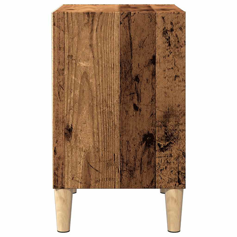 vidaXL éjjeliszekrények 2 db Régi fa 40x30x50 cm Gépesített fa