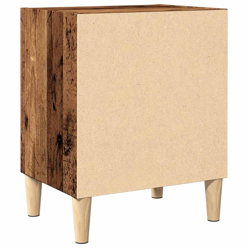 vidaXL éjjeliszekrények 2 db Régi fa 40x30x50 cm Gépesített fa