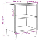 vidaXL éjjeliszekrény Artisan tölgy Gépi úton előállított fa