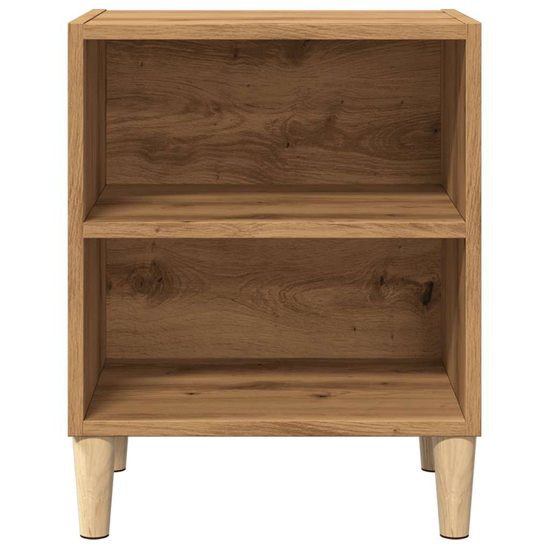vidaXL éjjeliszekrények 2 db Artisan tölgy 40x30x50 cm műfa