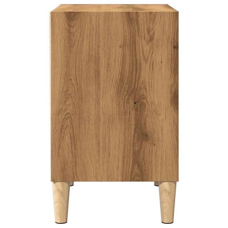 vidaXL éjjeliszekrények 2 db Artisan tölgy 40x30x50 cm műfa