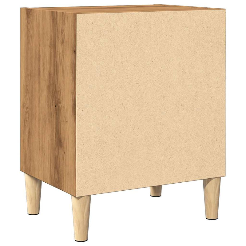 vidaXL éjjeliszekrények 2 db Artisan tölgy 40x30x50 cm műfa