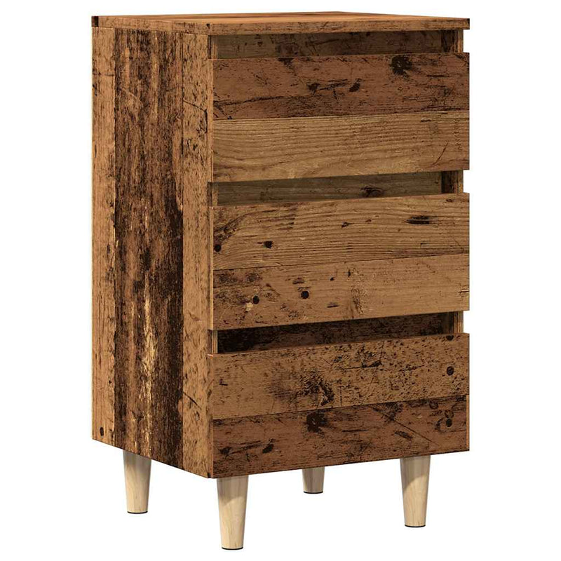 vidaXL éjjeliszekrény Régi fa 40x35x69 cm Gépelt fa