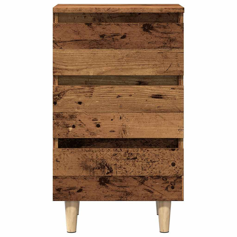 vidaXL éjjeliszekrény Régi fa 40x35x69 cm Gépelt fa
