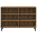 vidaXL kézműves tölgy színű szerelt fa tálalószekrény 103,5x35x70 cm