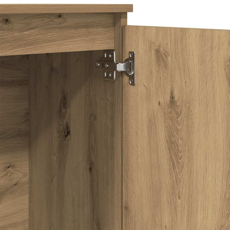 vidaXL kézműves tölgy színű szerelt fa tálalószekrény 102 x 35 x 70 cm