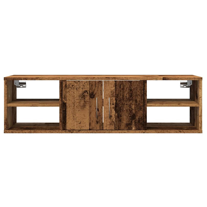 vidaXL antik fa színű szerelt fa faliszekrény 101x30x29 cm