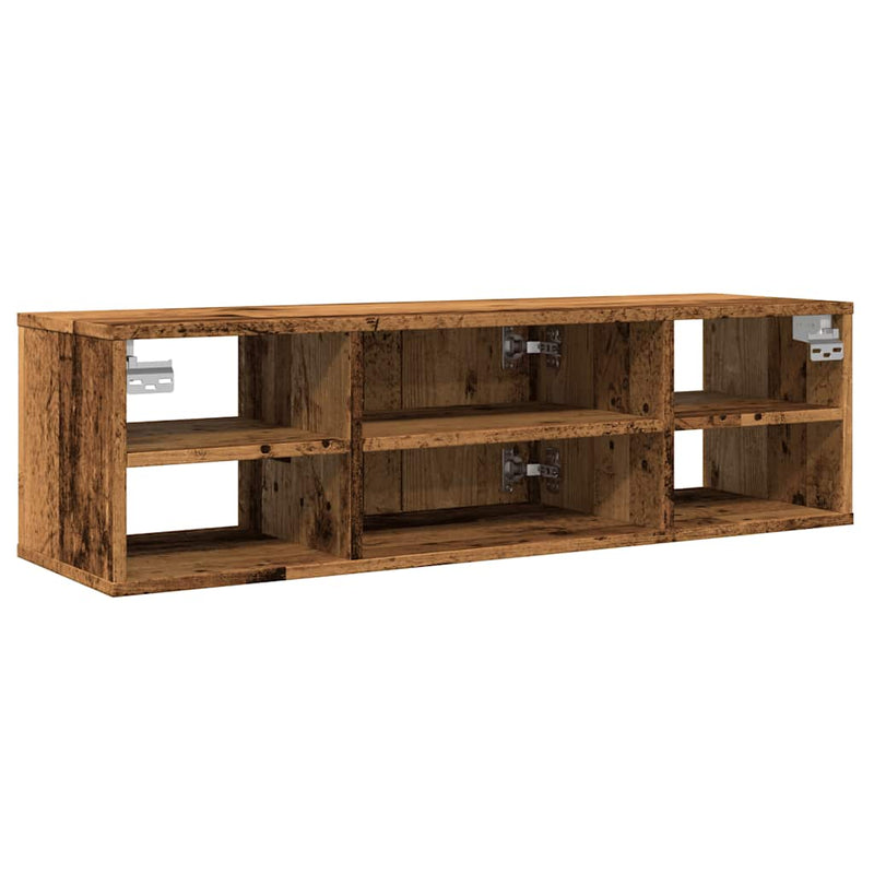 vidaXL antik fa színű szerelt fa faliszekrény 101x30x29 cm