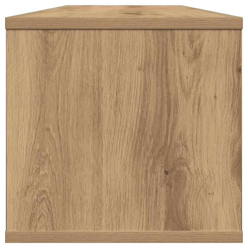 vidaXL kézműves tölgy színű szerelt fa faliszekrény 101x30x29 cm