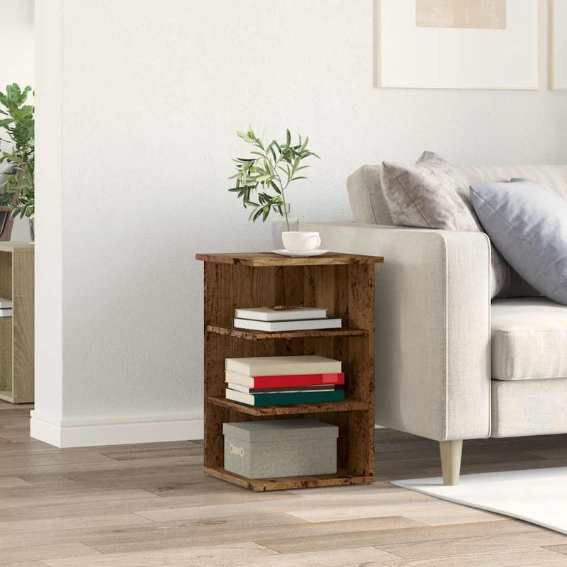 vidaXL komód Régi fa 35x35x55 cm Gépelt fa